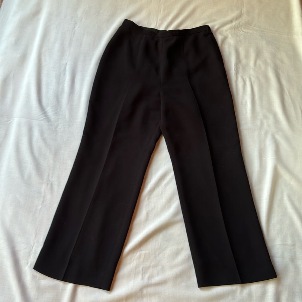 Le Suit Dress Pants Fully Lined Black Slacks - 10 Petite